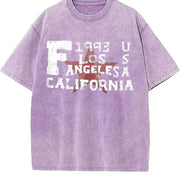 Los Angeles California 1993 Tank Vintage Washed T-Shirt in Purple