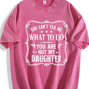 You Can't Tell Me What to Do Vintage Washed T-Shirt in Red