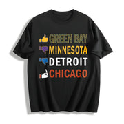 Go Pack Go Cotton T-Shirt in Black