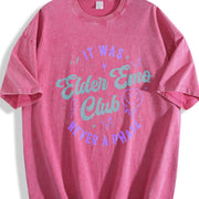 Ladies 230gsm Blockbuster Vintage Washed T-Shirt in Red