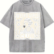 Weird Girls Club Vintage Washed T-Shirt in Gray