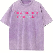 I'm A Mommy Mamacita vintage washed oversized T-shirt in Purple