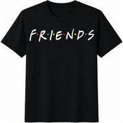 Friends Squad Cotton T-Shirt in Black