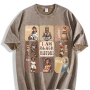 1pc Pure Vintage Washed T-Shirt in Brown