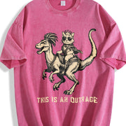 Princess Donut and Mongo vintage washed oversized T-shirt in Red