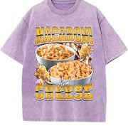 Macaroni & Cheese Bootleg Rap Vintage Washed T-Shirt in Purple