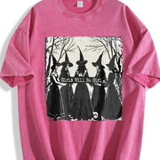 Girls Will Be Girls Witch Vintage Washed T-Shirt in Red