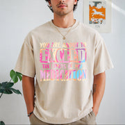 Exceed the Limits of My Medication Vintage Washed T-Shirt in Beige