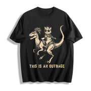 Princess Donut and Mongo Cotton T-Shirt in Black