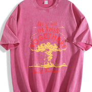 We're All in This Together Vintage Washed T-Shirt in Red