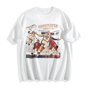 George Washington Basketball Undefeated Since 1776 Cotton T-Shirt in White