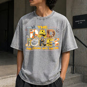 The Dad Jokes Are Strong with This One Vintage Washed T-Shirt in Gray
