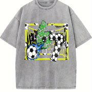 67 Soccer Vintage Washed T-Shirt in Gray