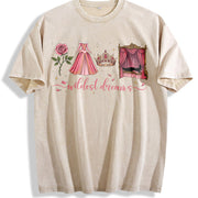 Retro Wildest Dreams Vintage Washed T-Shirt in Beige