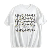 Silly Goose 100 Days of School Cotton T-Shirt in White