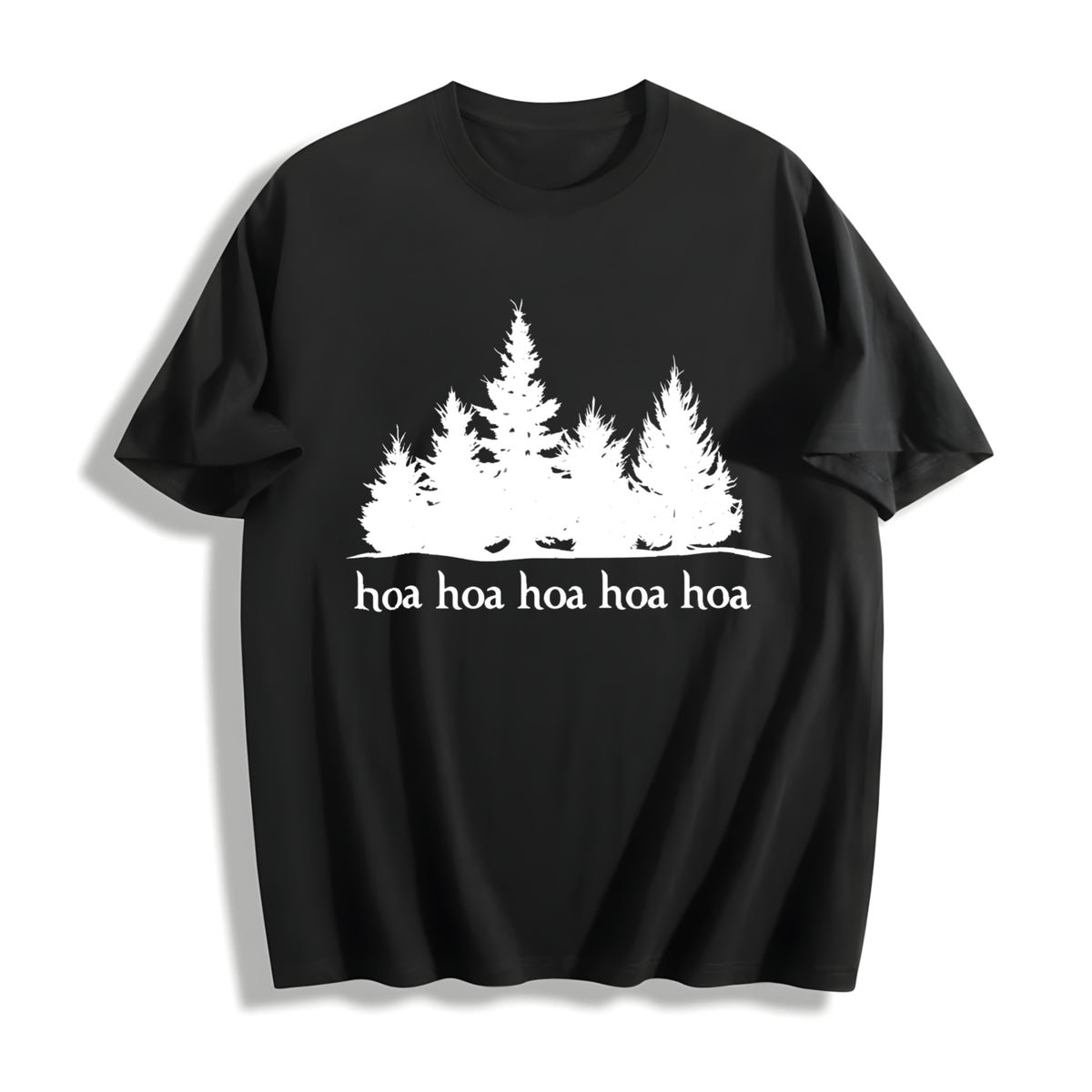 Hoa Twilight Inspired Cotton T-Shirt in Black