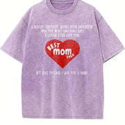 Mother's Day from Daughter Vintage Washed T-Shirt in Purple