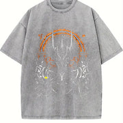 Black the Lord of the Rings Vintage Washed T-Shirt in Gray