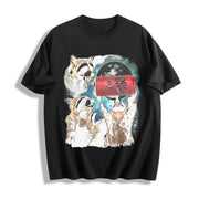 Three Raccoons Dr Pepper Cotton T-Shirt in Black