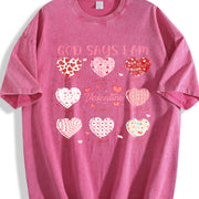 ✝️ Love Jesus God Vintage Washed T-Shirt in Red