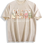 He Is Risen Silly Goose Vintage Washed T-Shirt in Beige