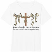 Jesus Made a Mama Goose Cotton T-Shirt in White