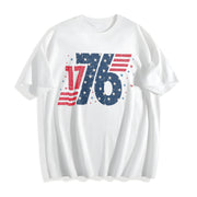 1776 Retro America Cotton T-Shirt in White