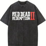 Red Dead Redemption 2 Vintage Washed T-Shirt in Black