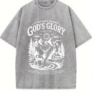 God's Glory Christian SO MY SOUL PANTS FOR YOU vintage washed oversized T-shirt in Gray