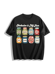 Inclusion Neurodiversity Cotton T-Shirt in Black