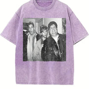 Chris Farley David Spade & Adam Sandler Comedy vintage washed oversized T-shirt in Purple
