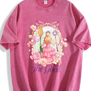Wicked Change For Good Coquette Wicked Friendship vintage washed oversized T-shirt in Red