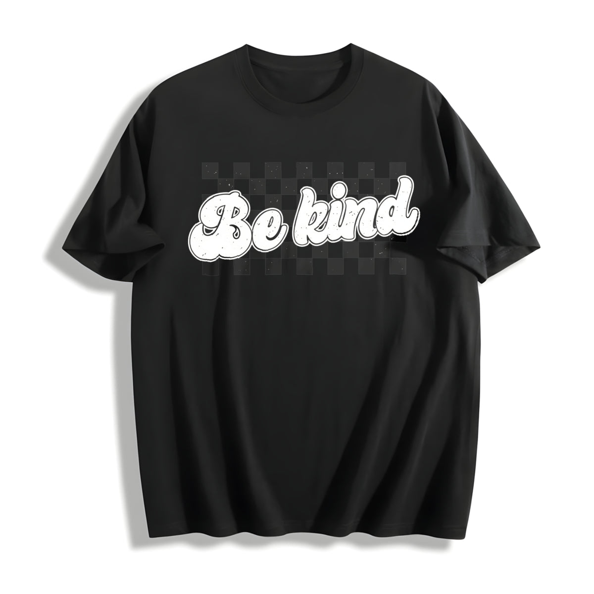 Cute Be Kind Teacher Kindness Cotton T-Shirt in Black