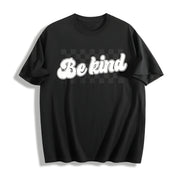 Cute Be Kind Teacher Kindness Cotton T-Shirt in Black