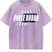 Best Uncle Bubber Ever Vintage Washed T-Shirt in Purple