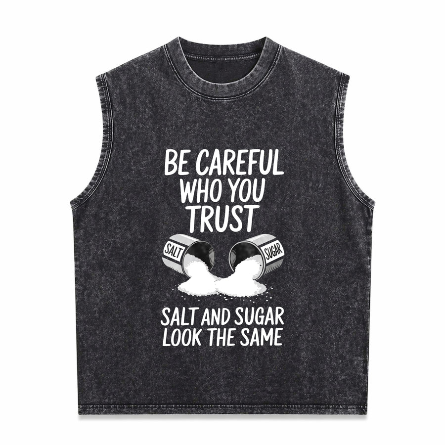 Outdoor Fitness with Salt Vintage Washed Tank Top in Black