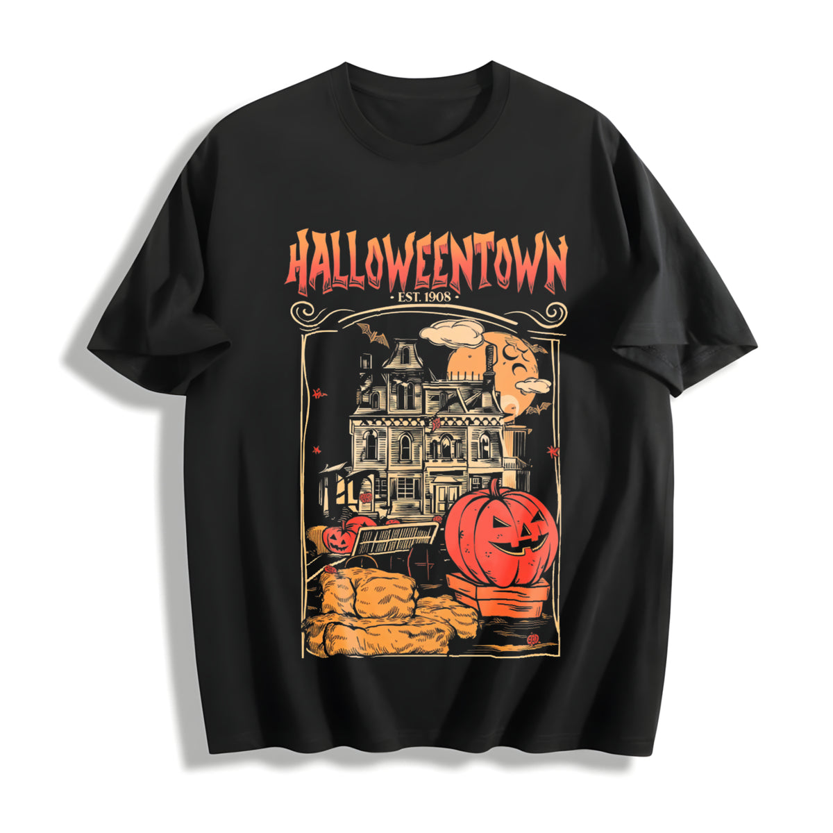 Halloweentown 1998 Cotton T-Shirt in Black