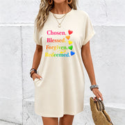 Choice, Blessing, Forgiveness, Redemption Cotton T-Shirt in White