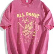 All Panic No Disco Vintage Washed T-Shirt in Red