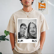 Nick Miller & Schmidt Vintage Washed T-Shirt in Beige