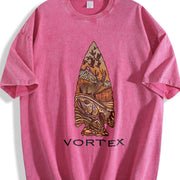 Vortex Arrowhead Wildlife Vintage Washed T-Shirt in Red