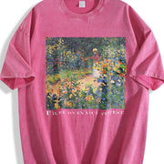 Plants Plant Lover Vintage Washed T-Shirt in Red