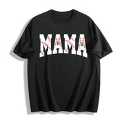 Baseball Mama Mothers Day for Baseball Mom Cotton T-Shirt in Black