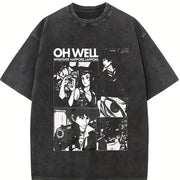 Cowboy Bebop Anime Vintage Washed T-Shirt in Black
