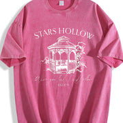 Stars Hollow Nostalgia Vintage Washed T-Shirt in Red
