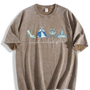 Meet Me at Midnight Vintage Washed T-Shirt in Brown
