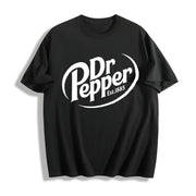 Dr Pepper Dr Pepper Lover Cotton T-Shirt in Black