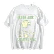 Forbidden Forest Bookish Cotton T-Shirt in White