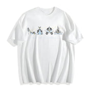 Meet Me at Midnight Cotton T-Shirt in White