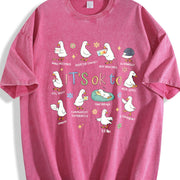 It’s Ok to Be Different Autism Goose Vintage Washed T-Shirt in Red